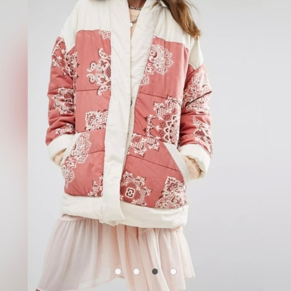 Free People Paisley Poplin Jacket - Picture 4 of 16